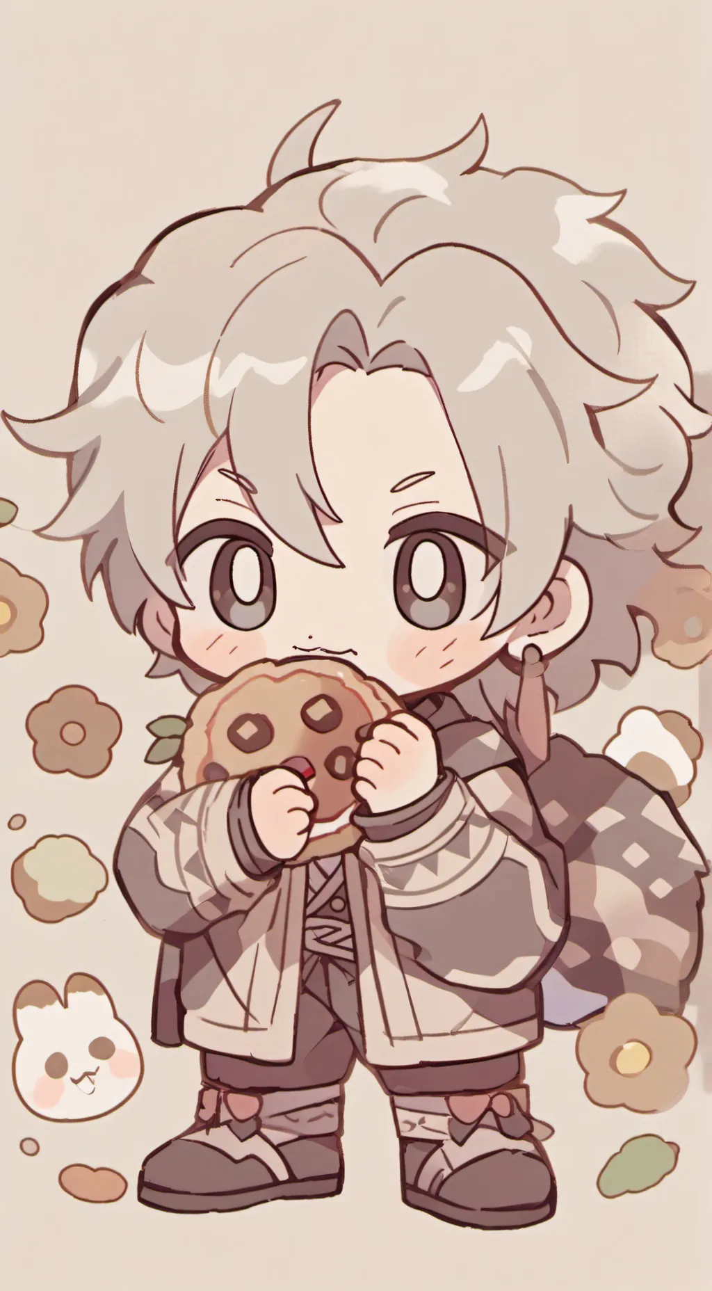 ai character: analog horror background