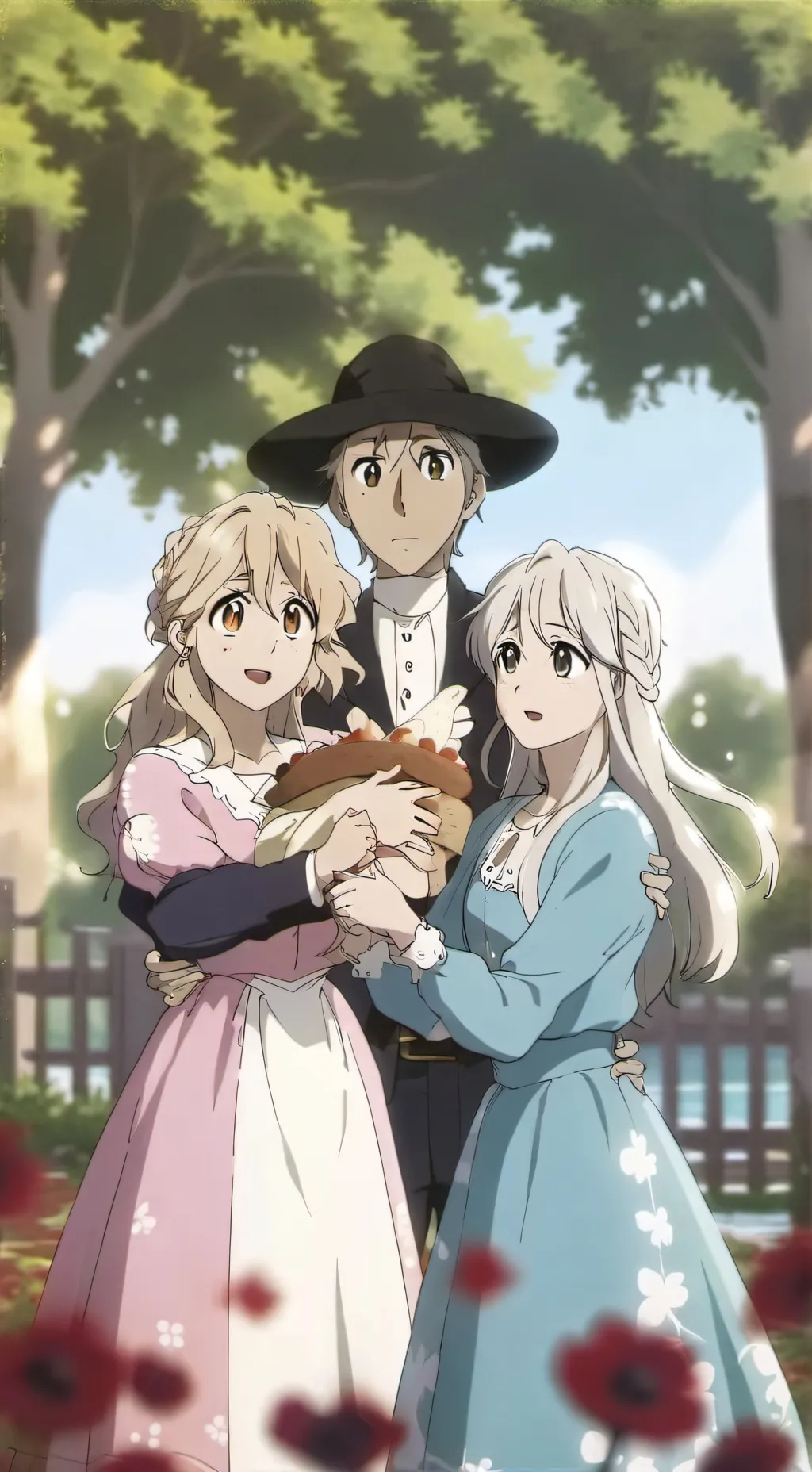 ai character: lola y lana background