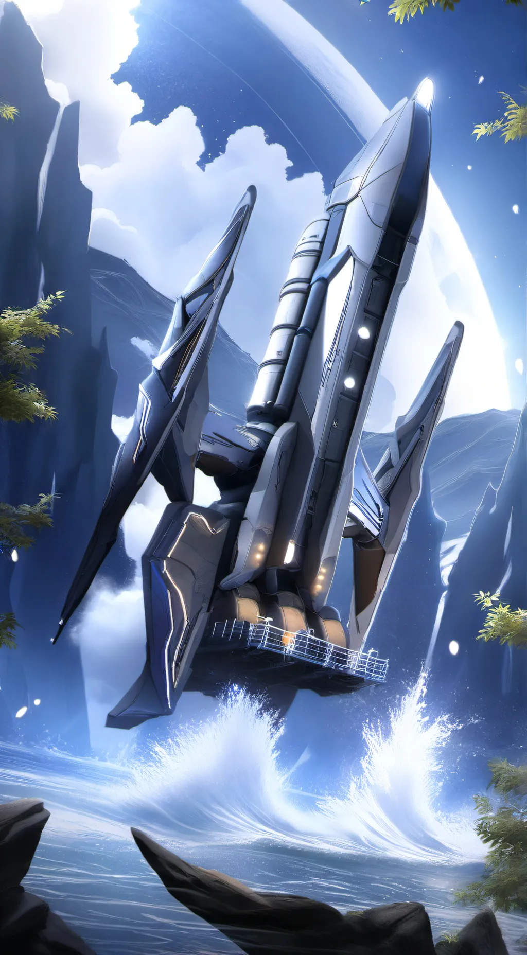 ai character: ракета background