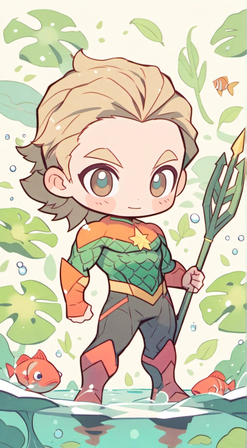 ai character: Aquaman(king orin) background