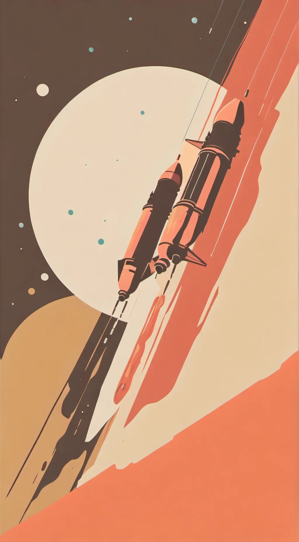 ai character: solar balls background