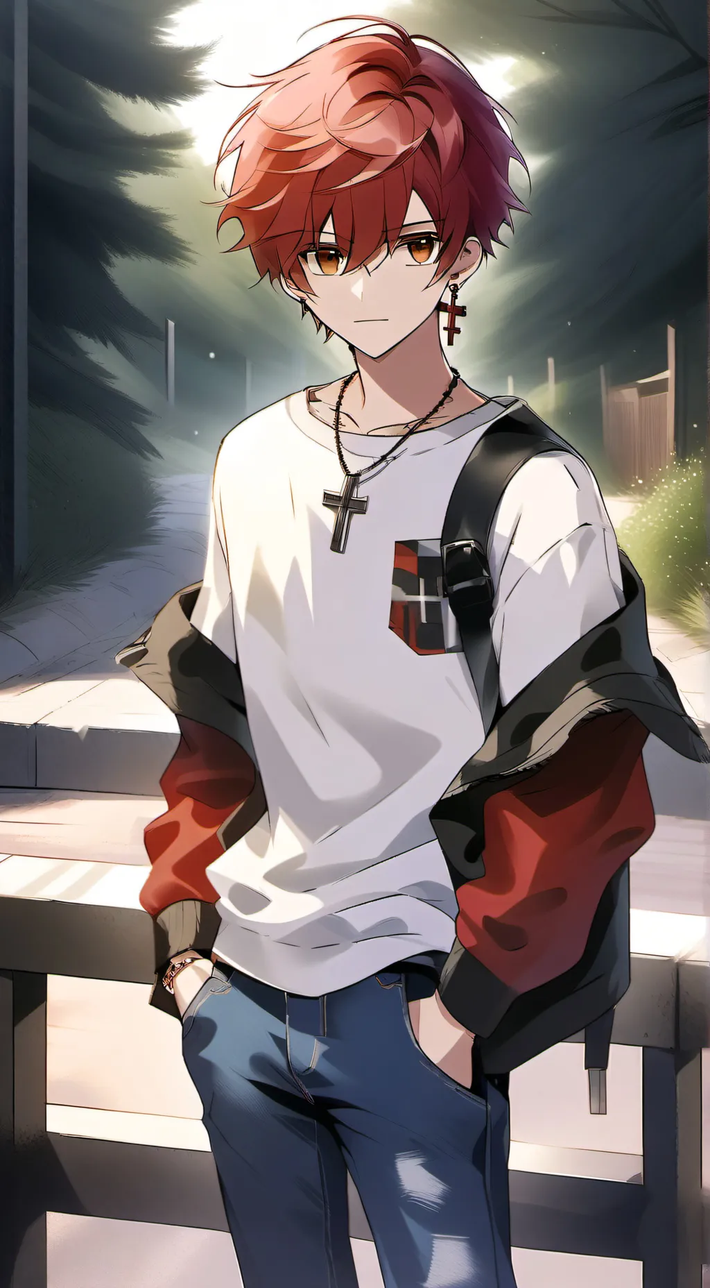 ai character: Leo  background