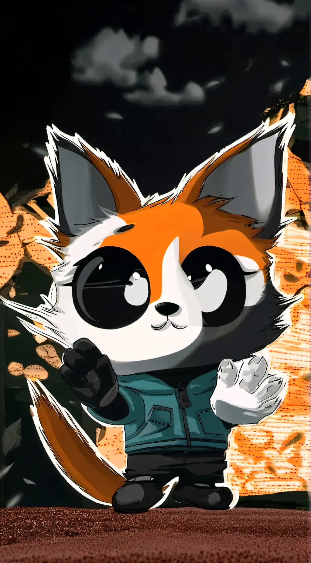 ai character: catfeine background