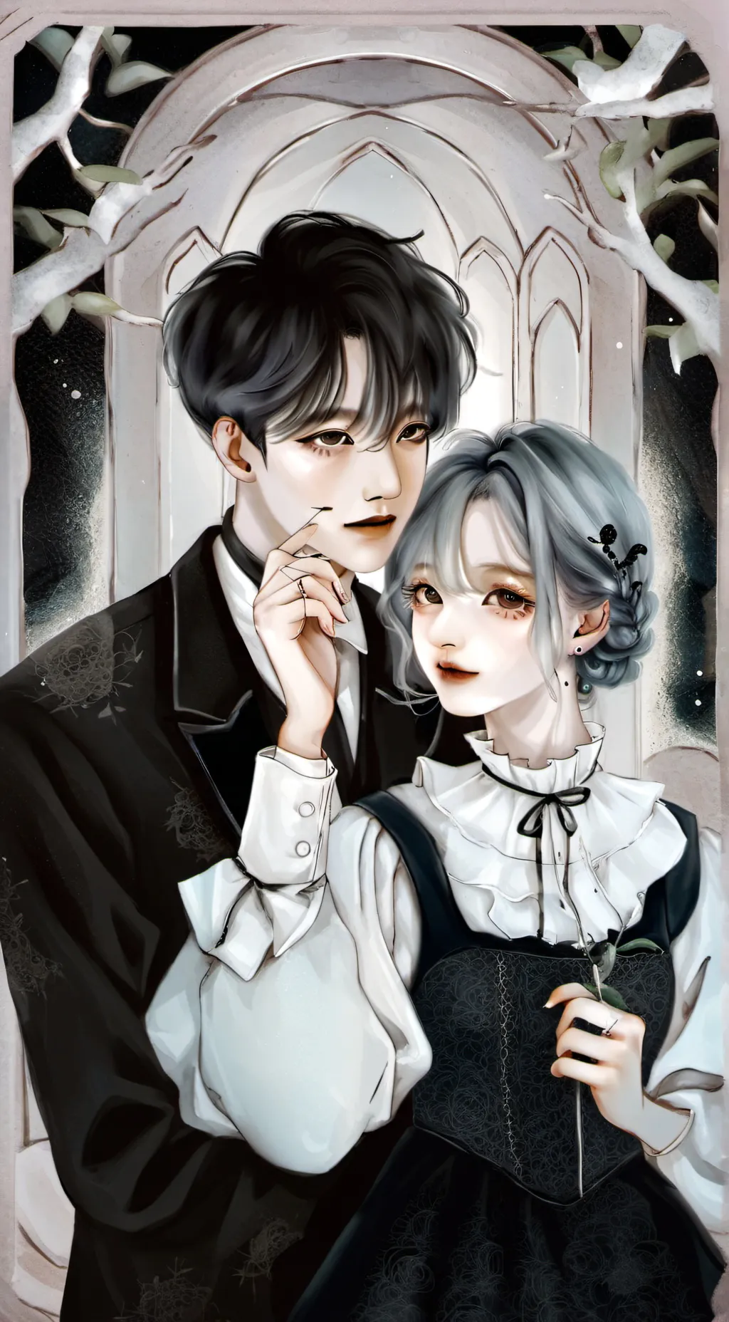 ai character: Rose and Tristan background