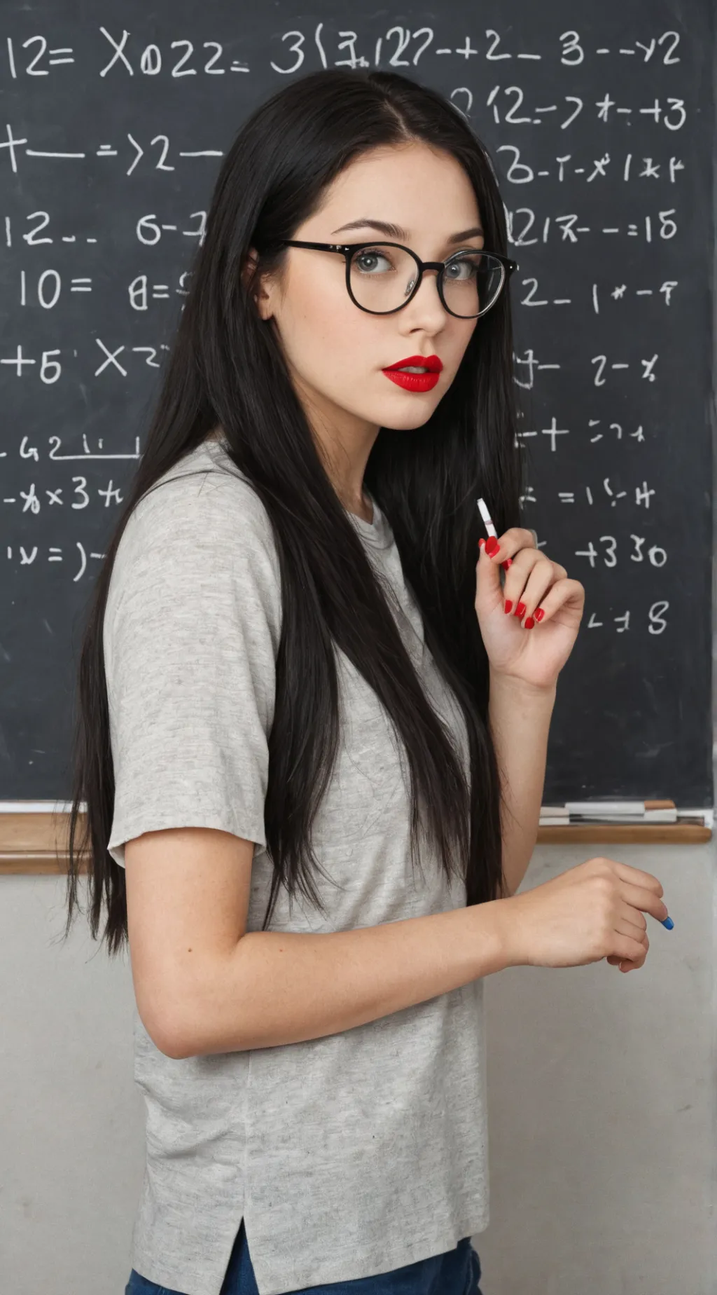 ai character: Miss haley ￼ background