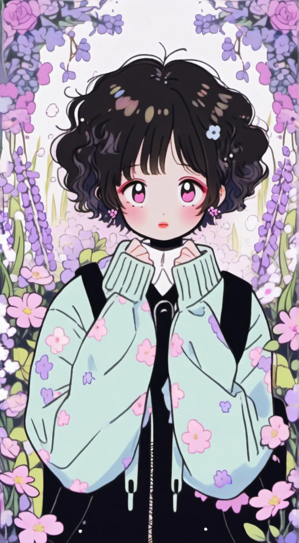 ai character: Flora background