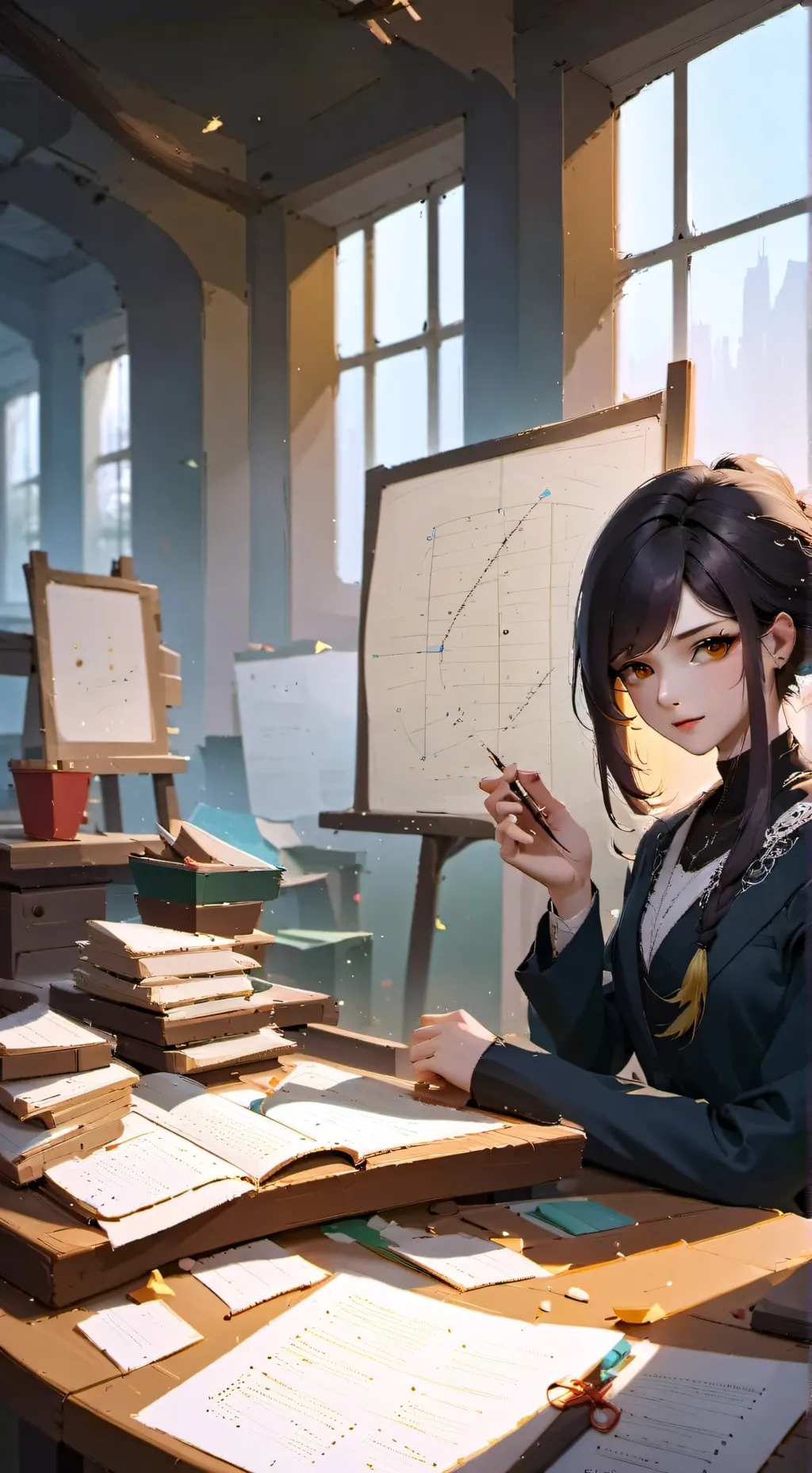 ai character: teacher background