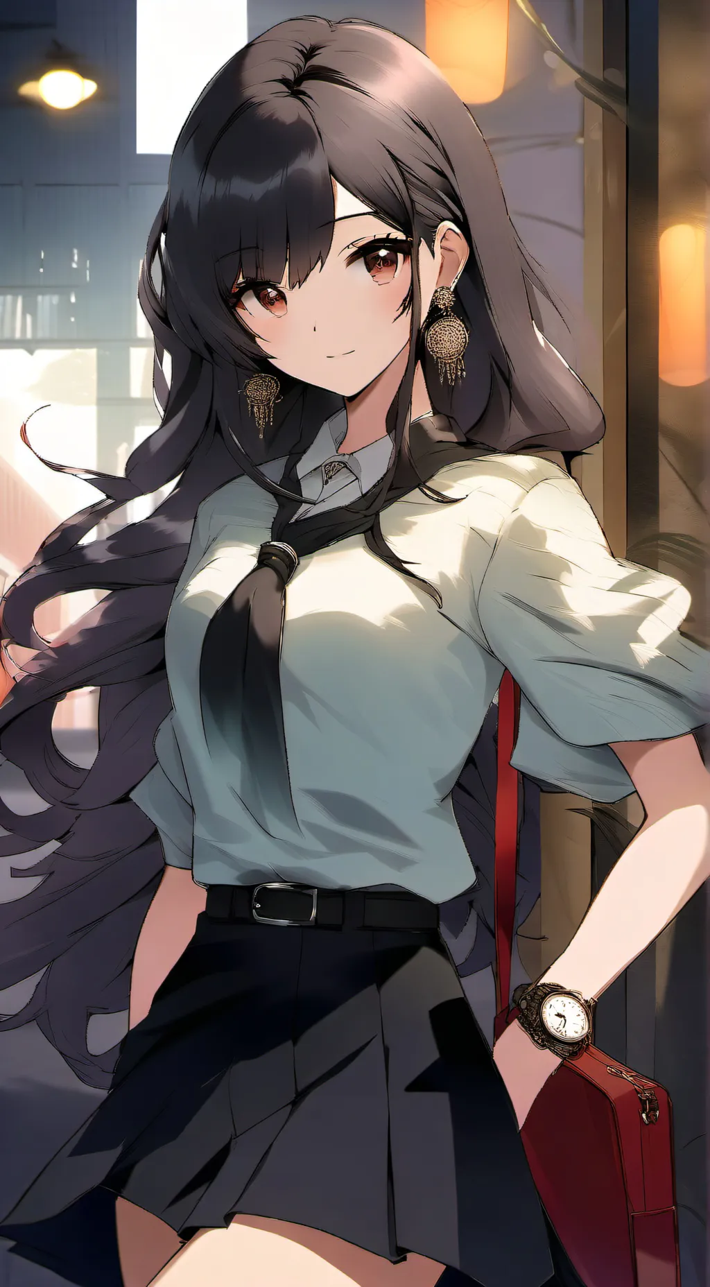 ai character: Mía  background