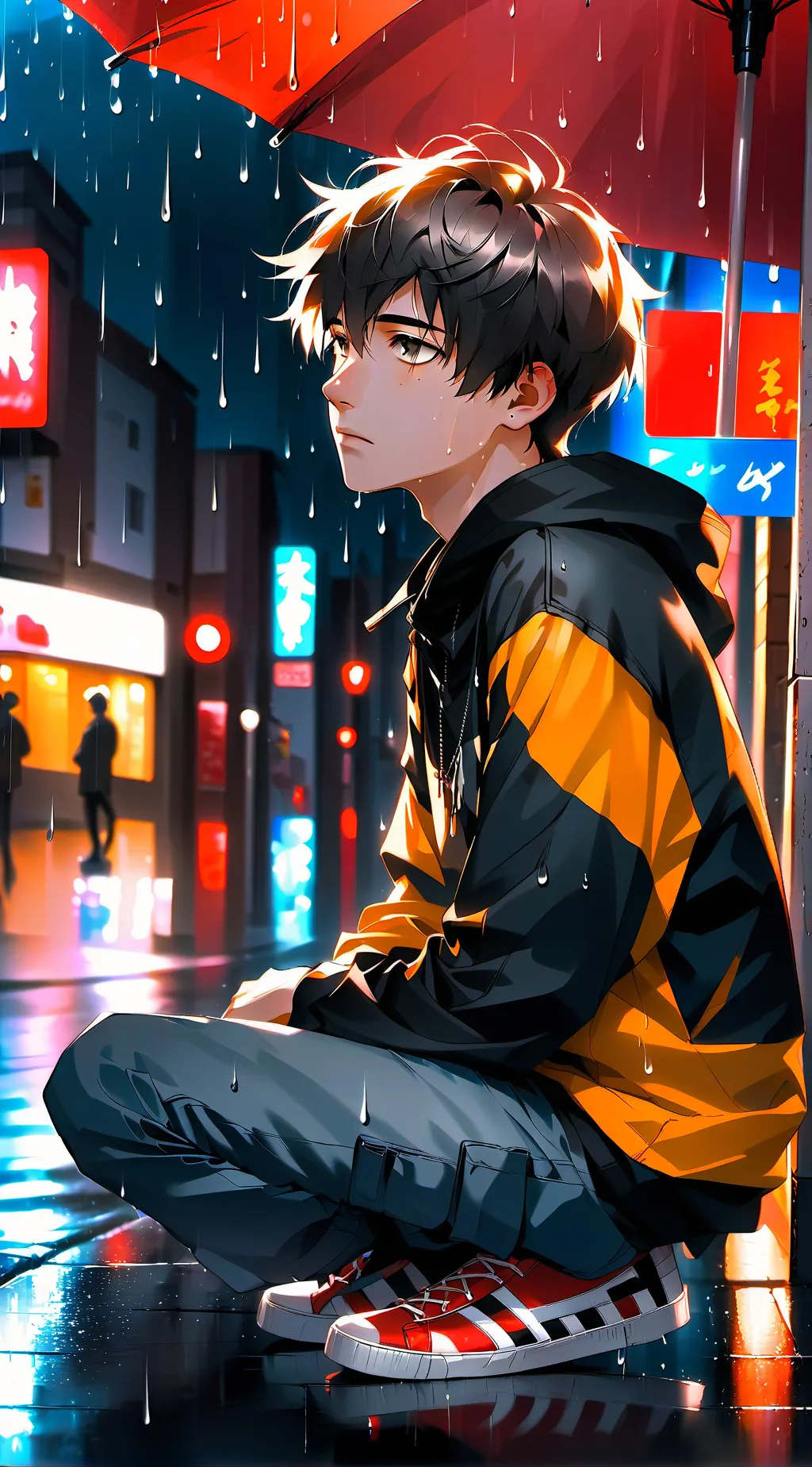 ai character: Lynx😢😭 background