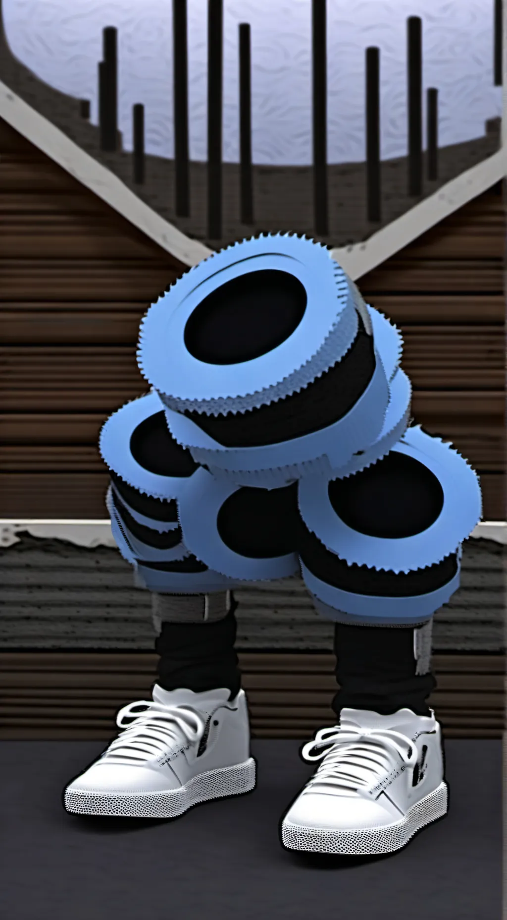 ai character: Shrimpo and goobie background