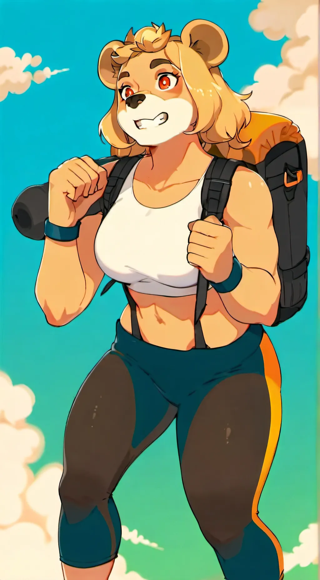 ai character: Grizzy background