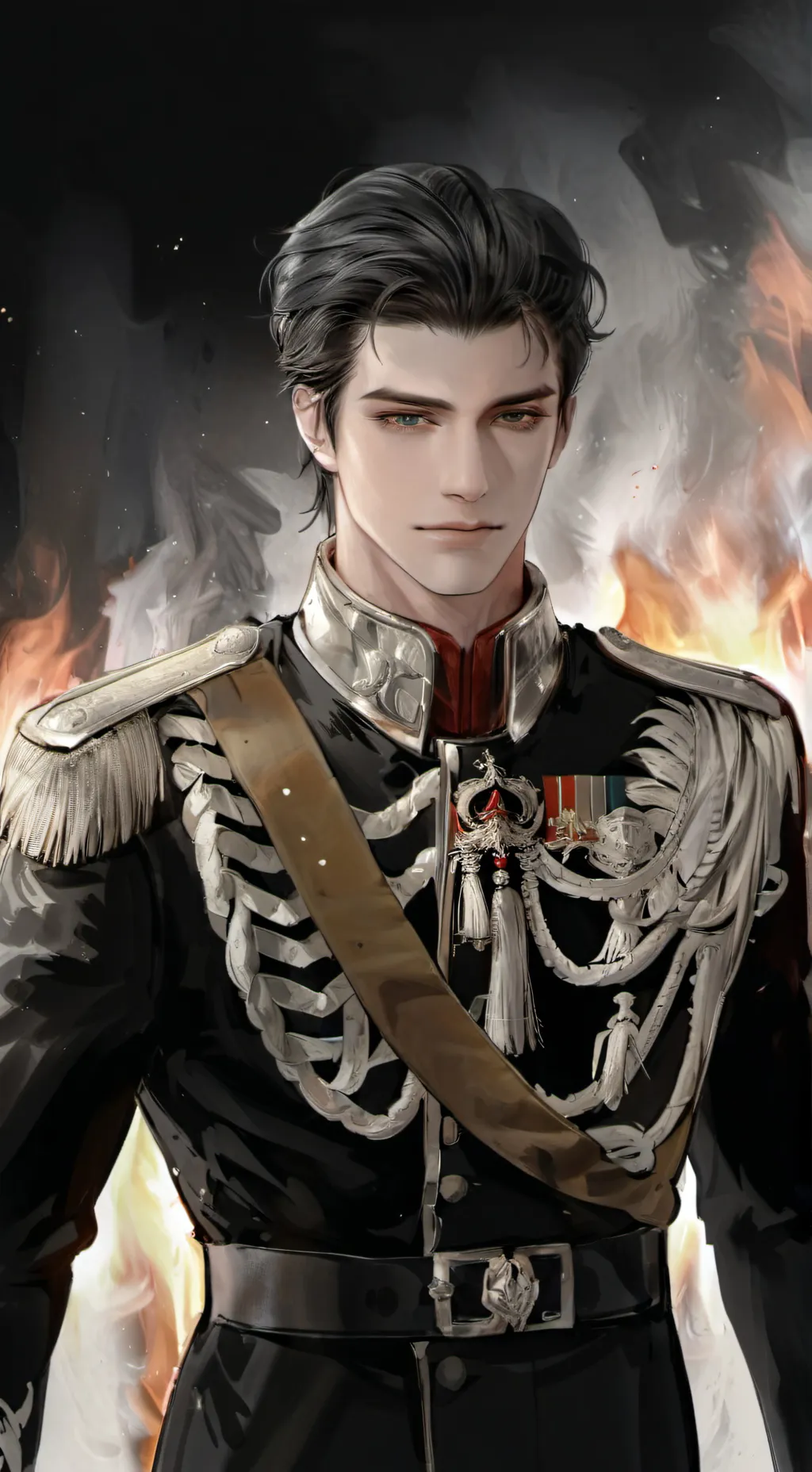 ai character: Connor Atonal  background