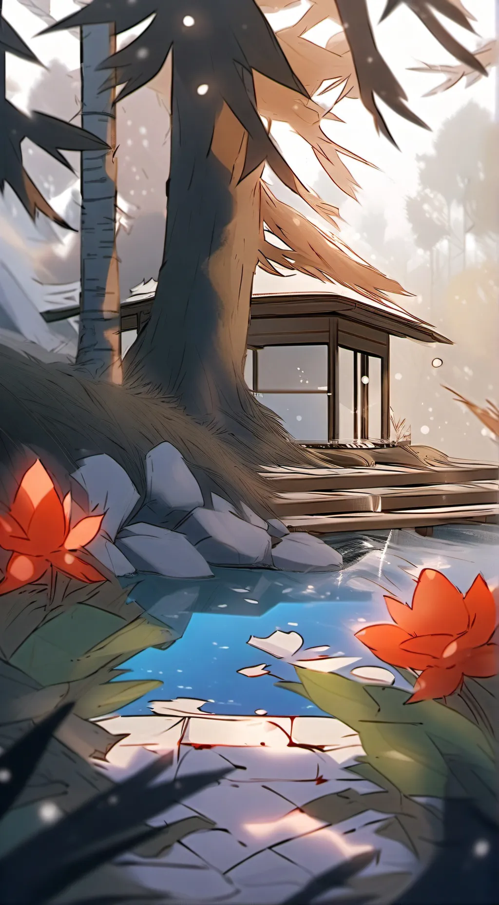 ai character: vee gameshow background