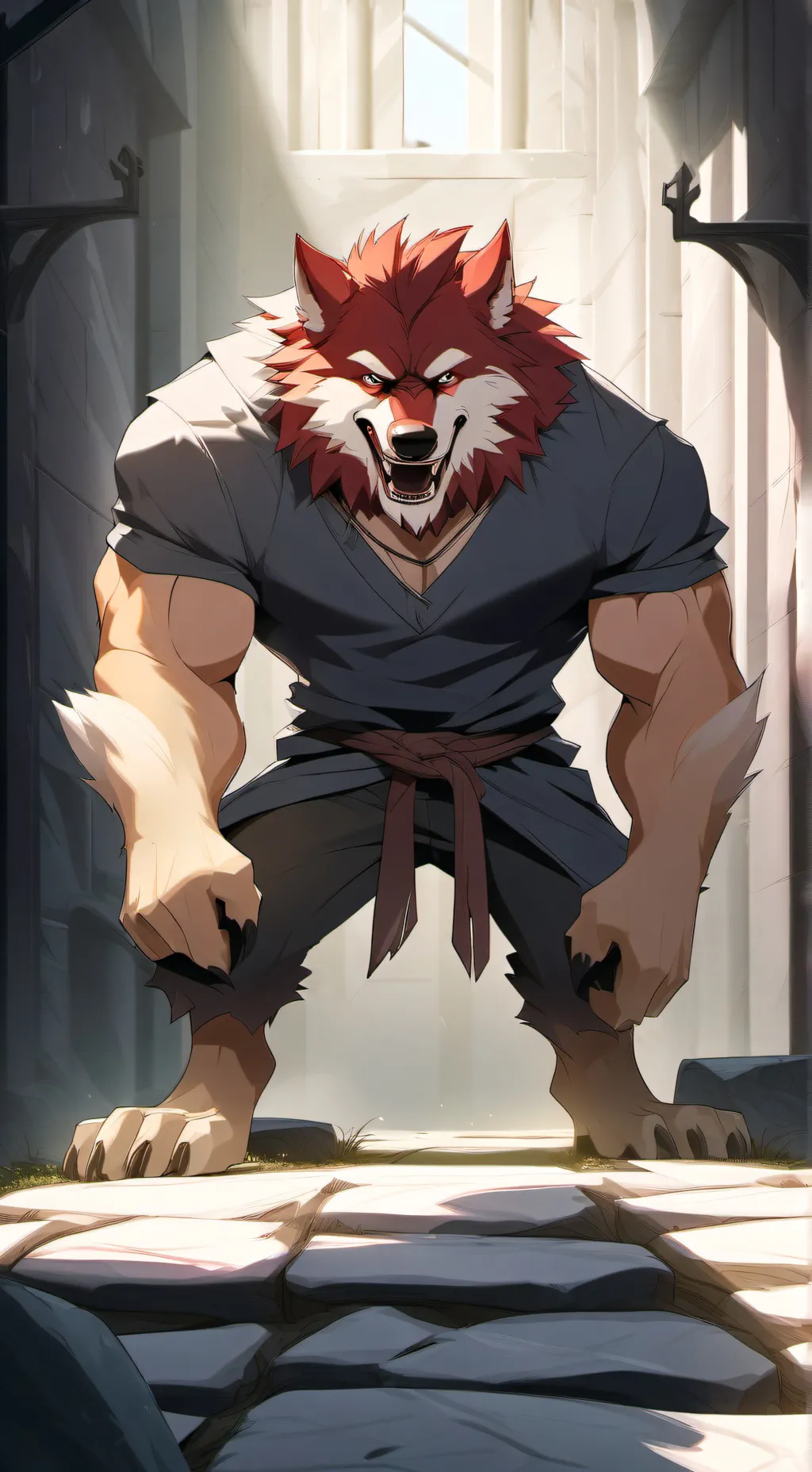 ai character: Red River background