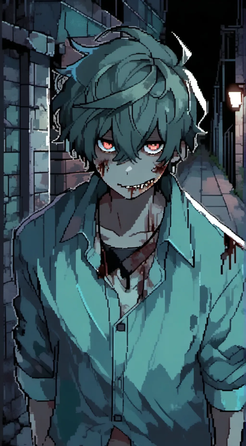 ai character: Grim background