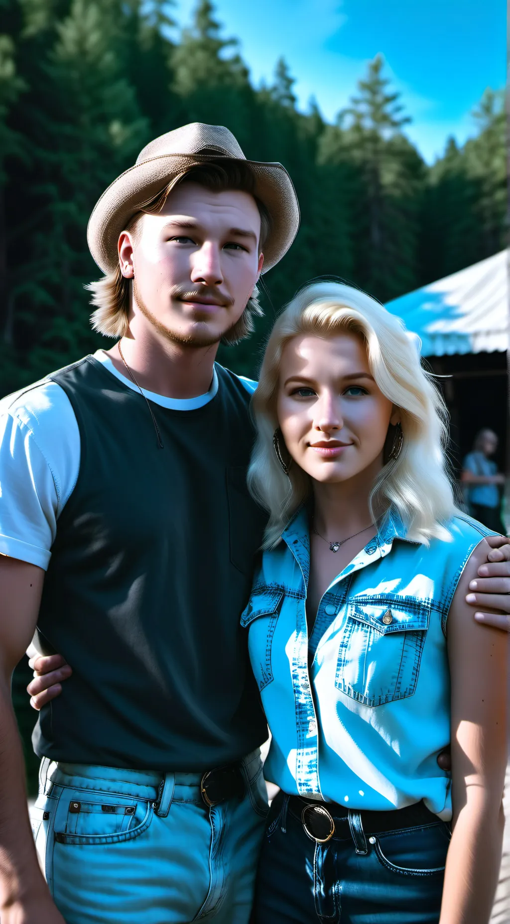 ai character: Morgan and Ella background