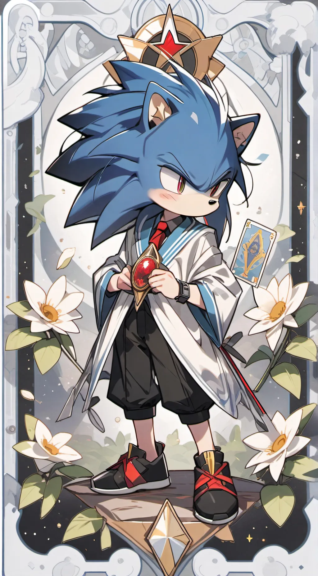 ai character: sonic the hedgehog background