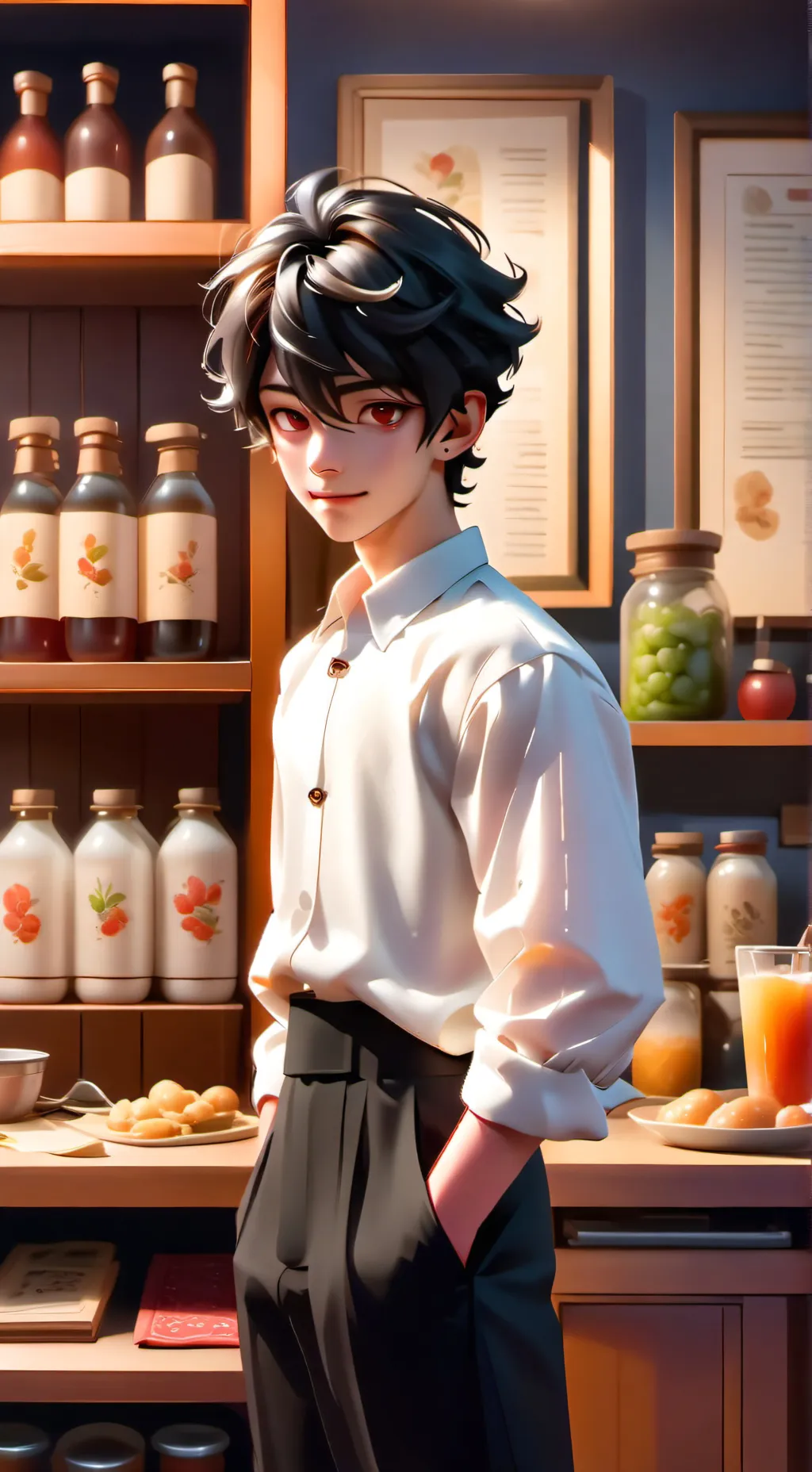 ai character: Milo  background