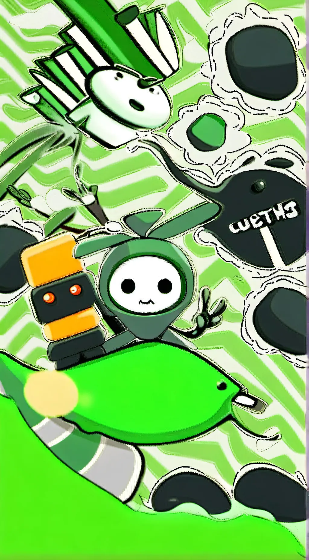 ai character: Vee  background