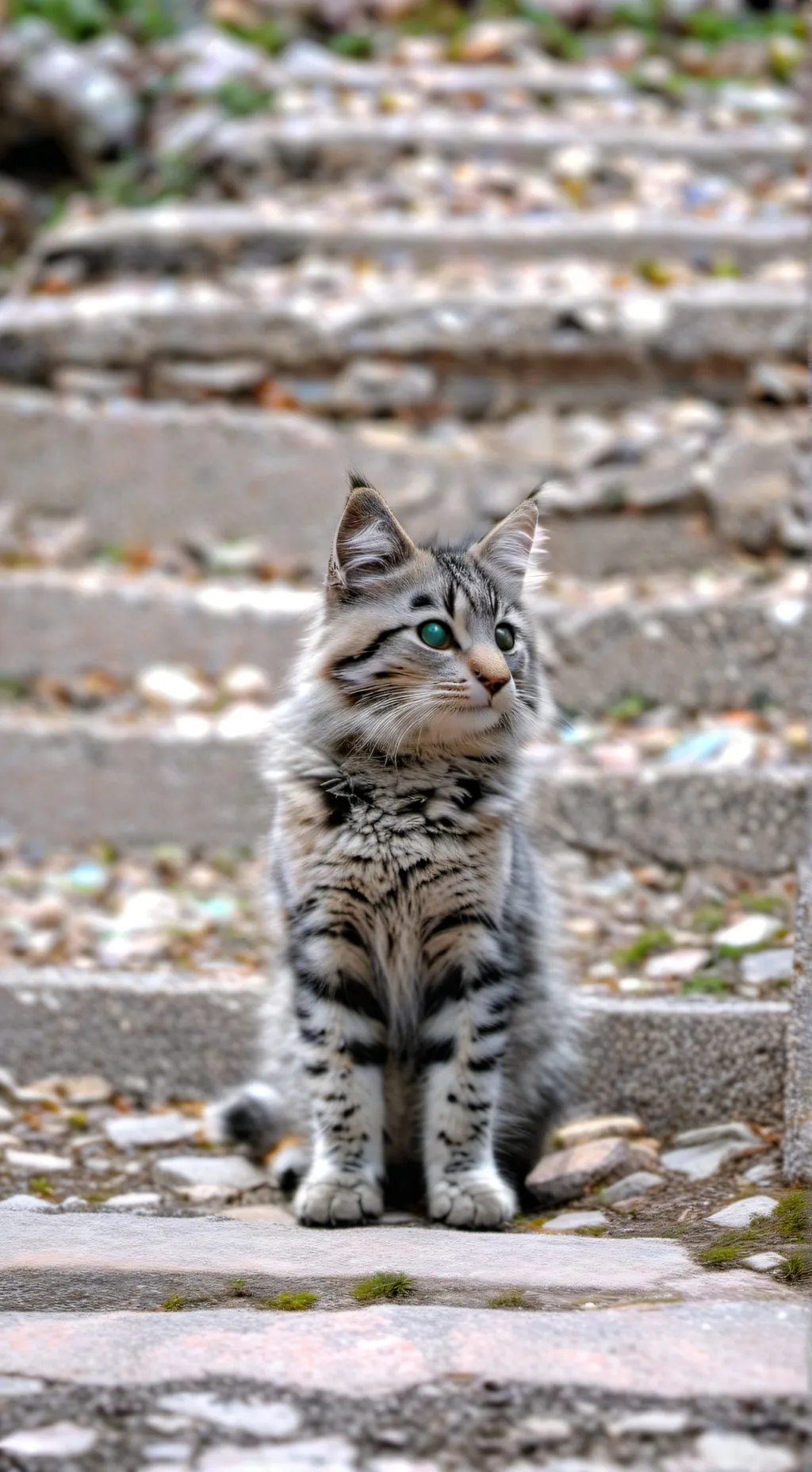 ai character: gatino abbandonato background