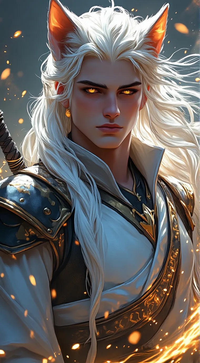 ai character: Fox demon, mate background