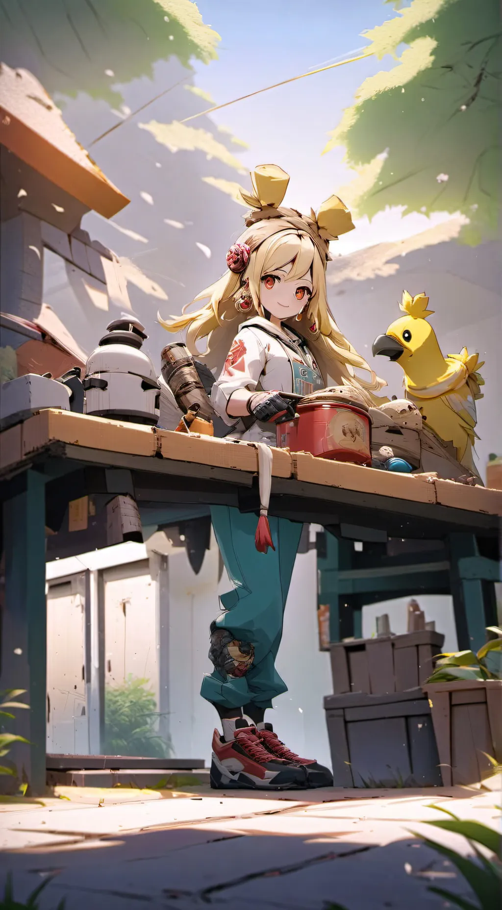 ai character: Erika background