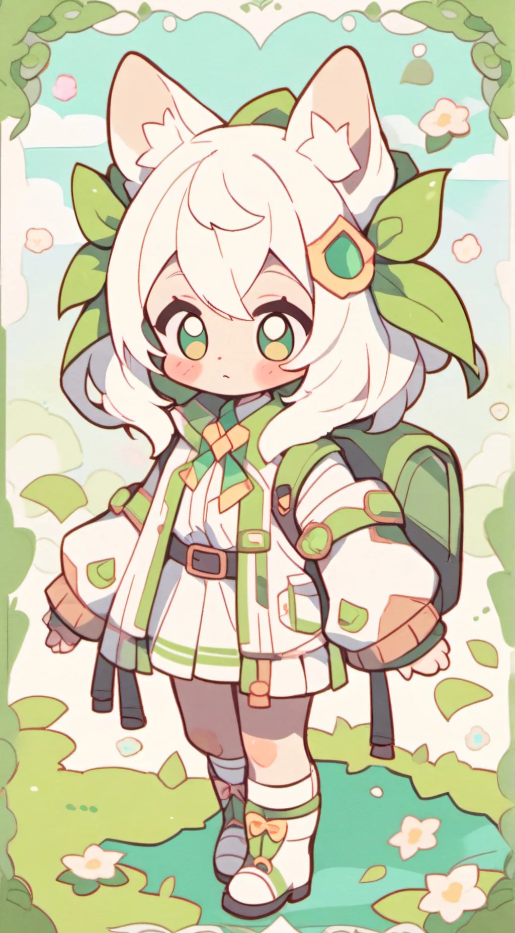 ai character: pinky background