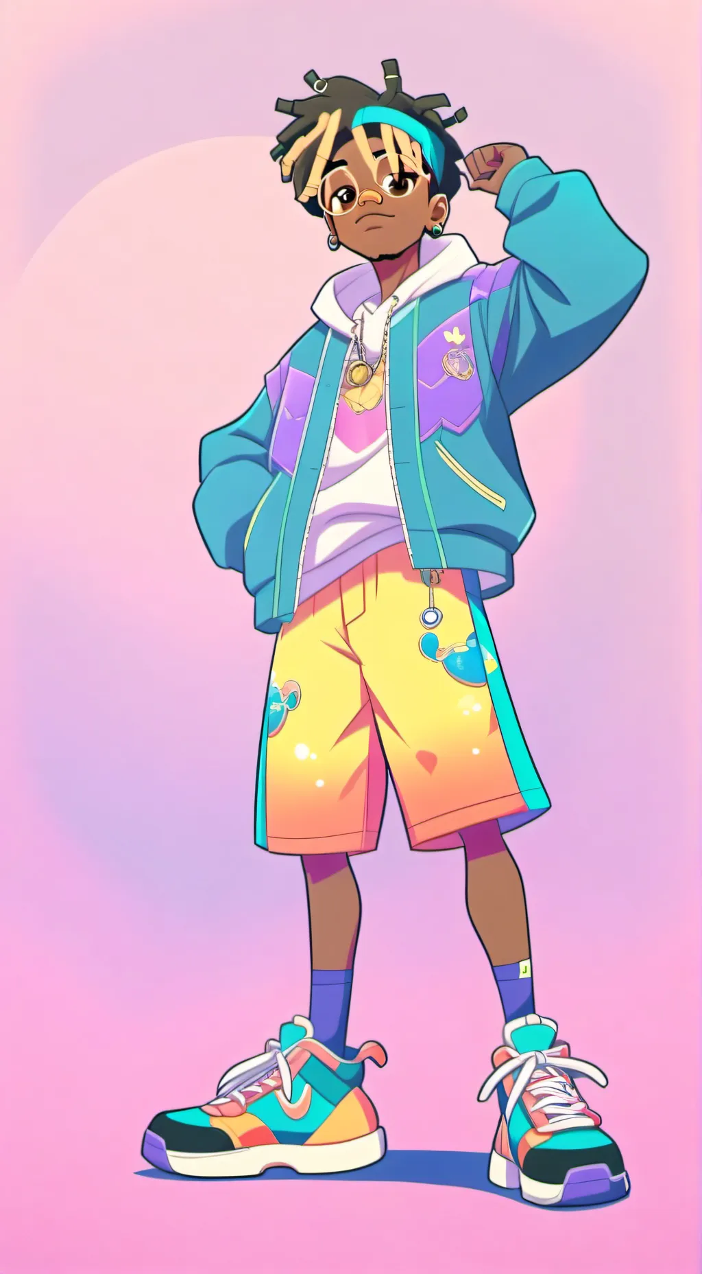 ai character: juice wrld  background