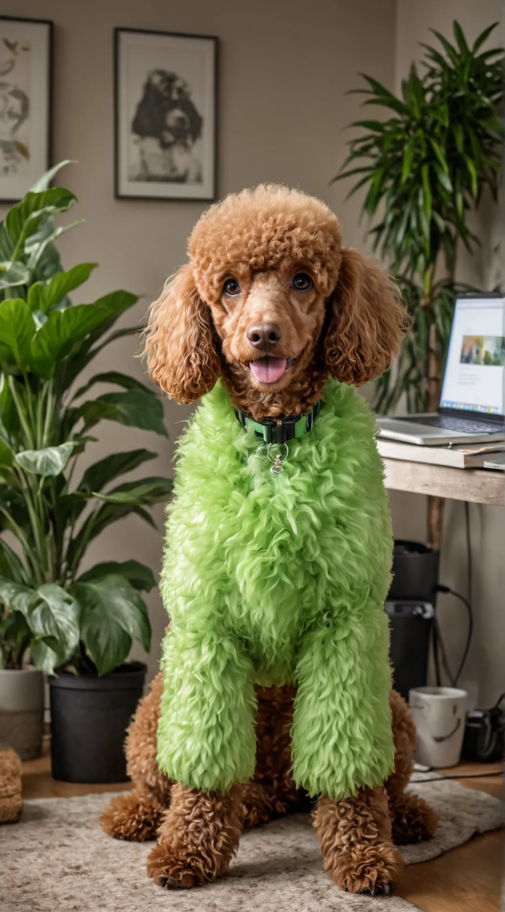 ai character: Minty background