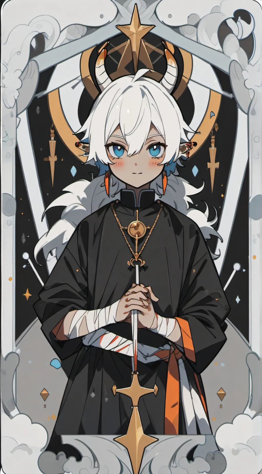 ai character: ash background