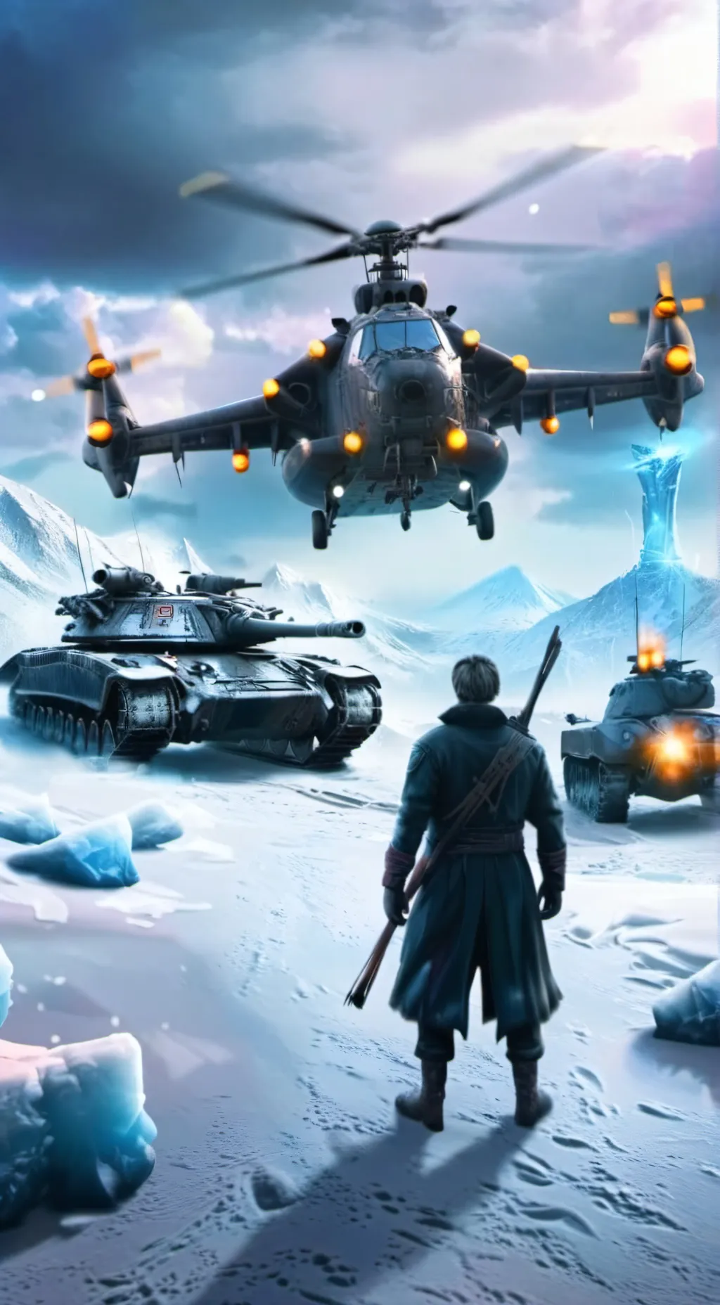 ai character: Frozen War background