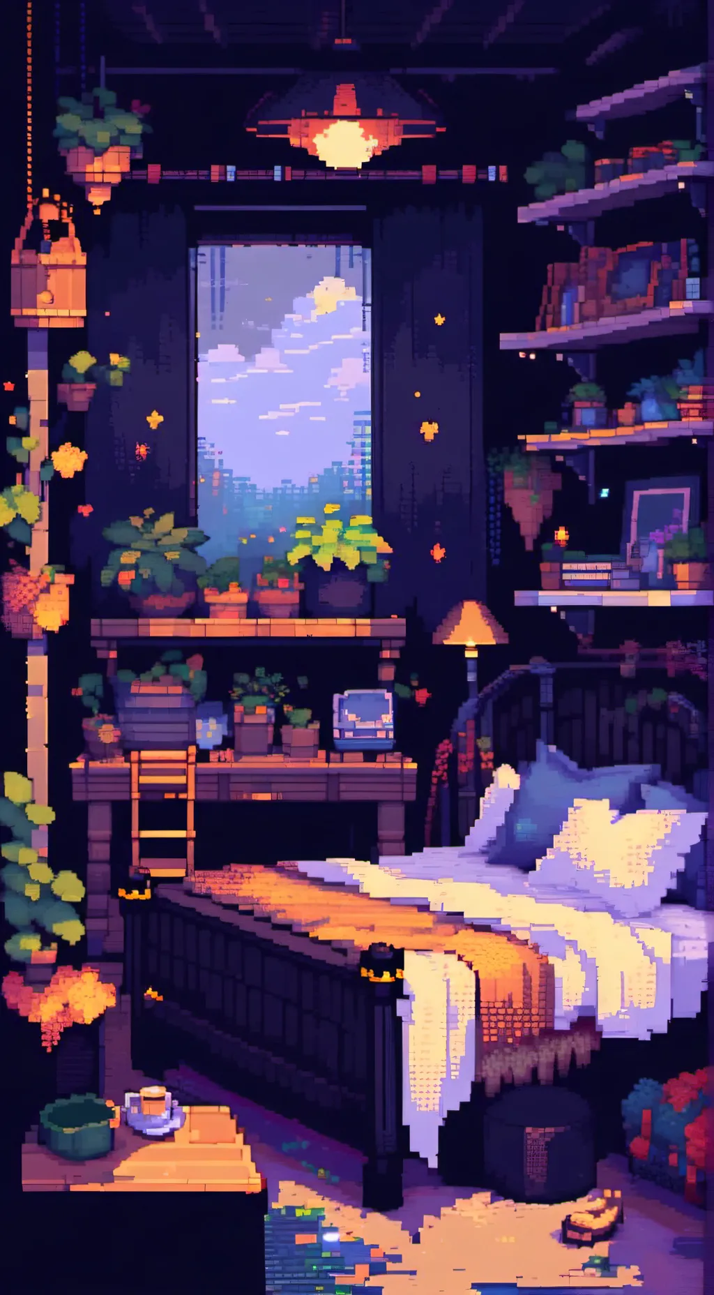 ai character: Sleepover background