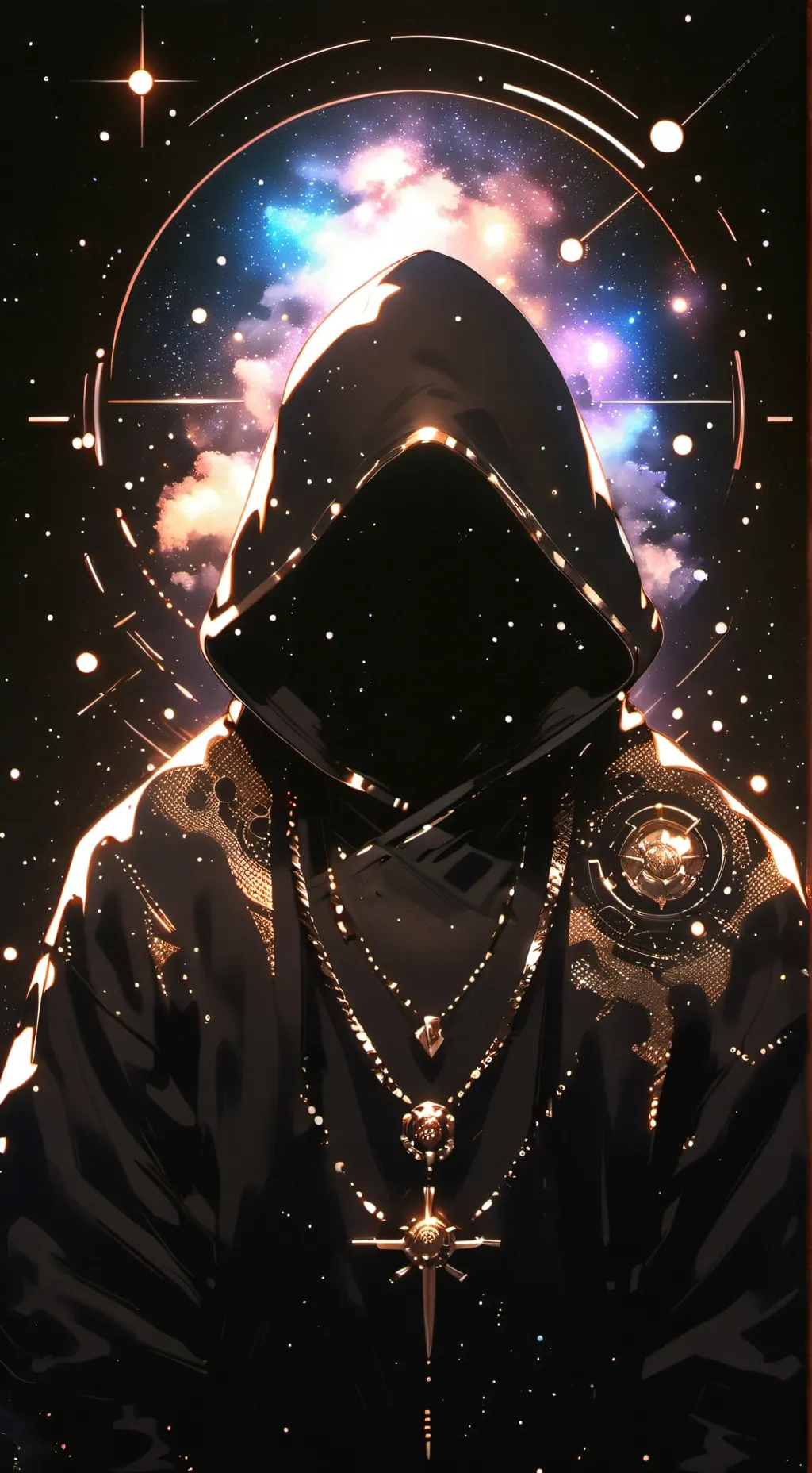 ai character: 💊💉Lab in space🌌🌕☀⭐ background