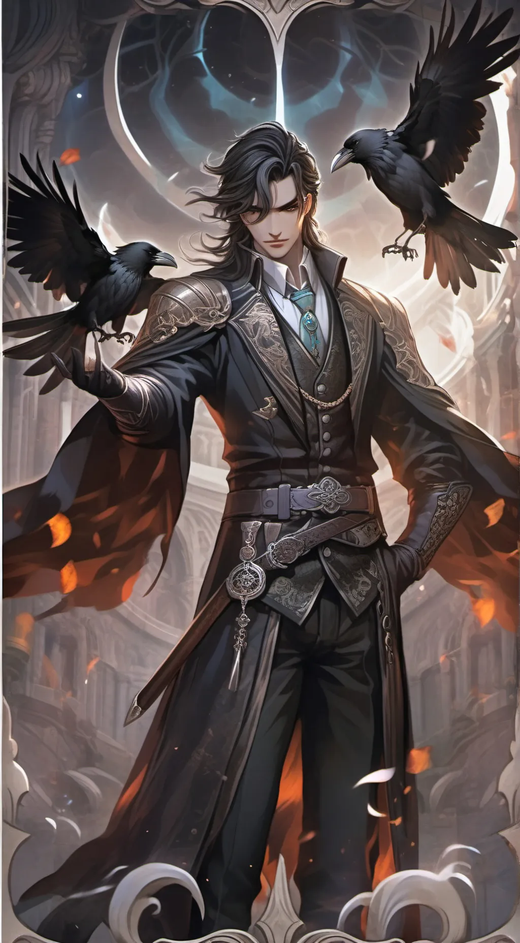 ai character: Aleron Silvercrow background