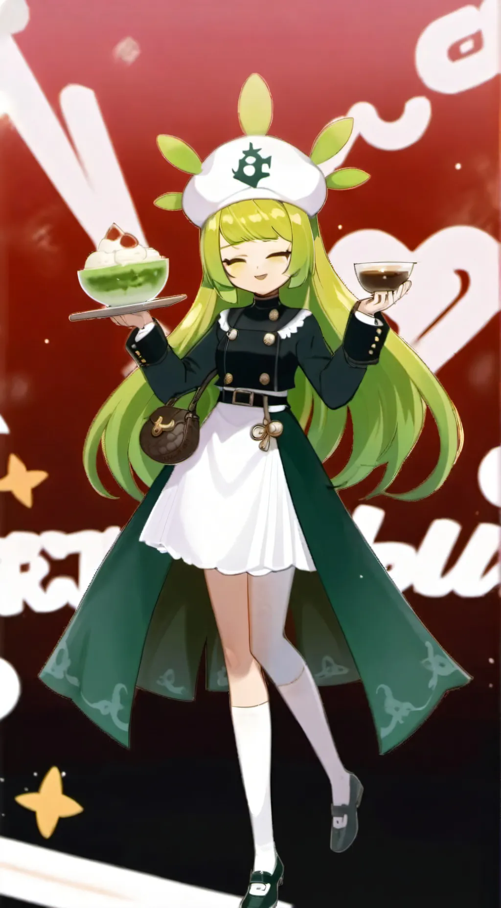 ai character: 💚mika's cafe ^^💚 background