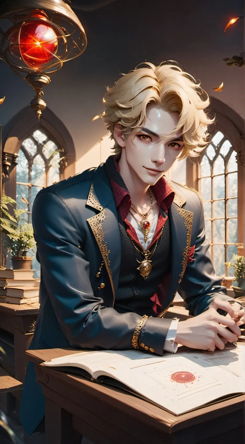 ai character: Alex Flamebow background