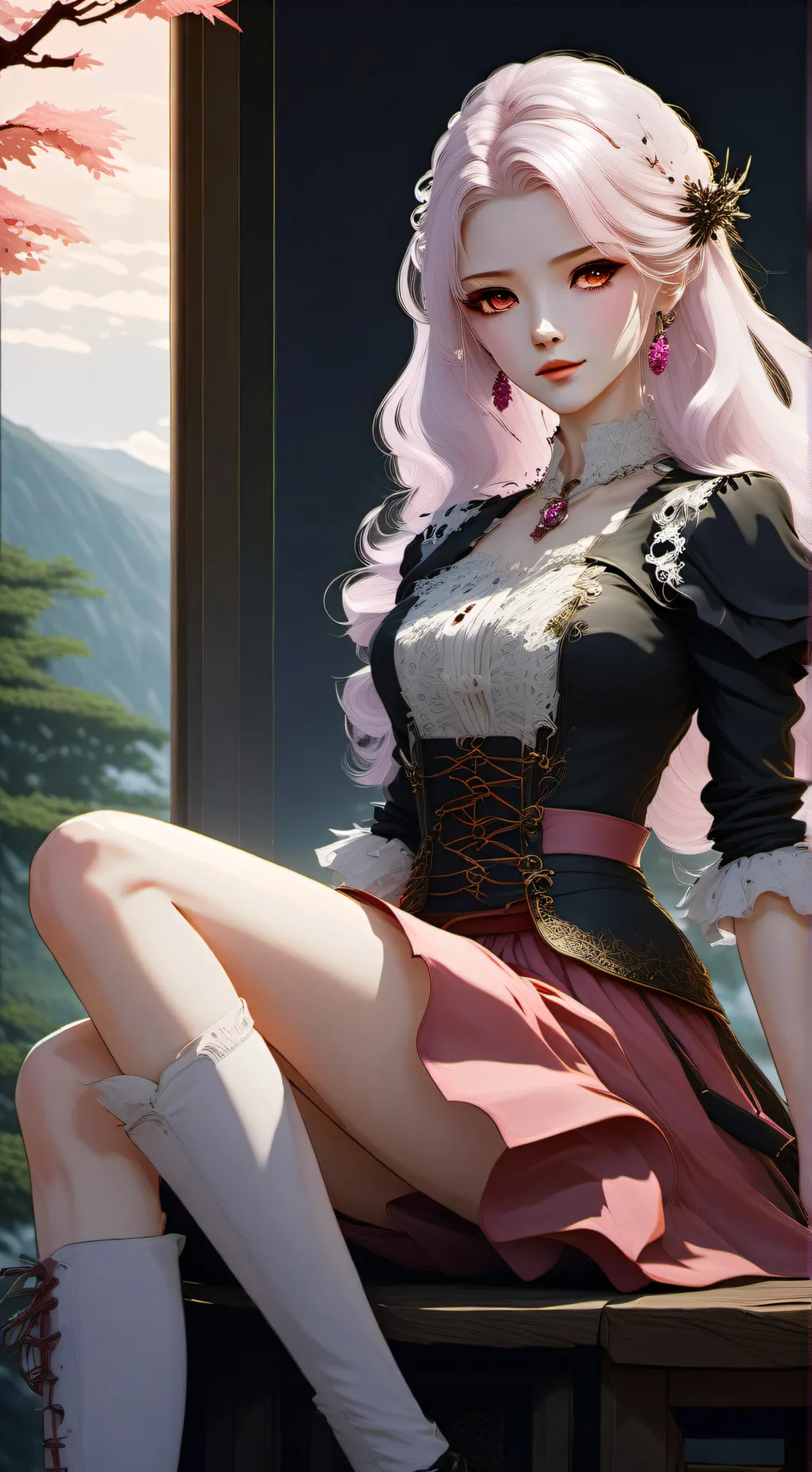 ai character: 🩷Lilly🪷 background