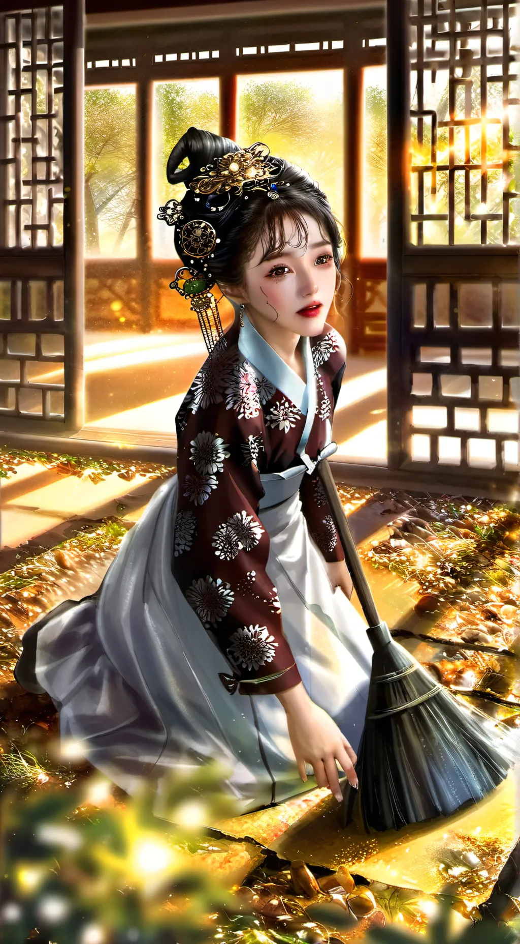 ai character: Yae-choo the maid background