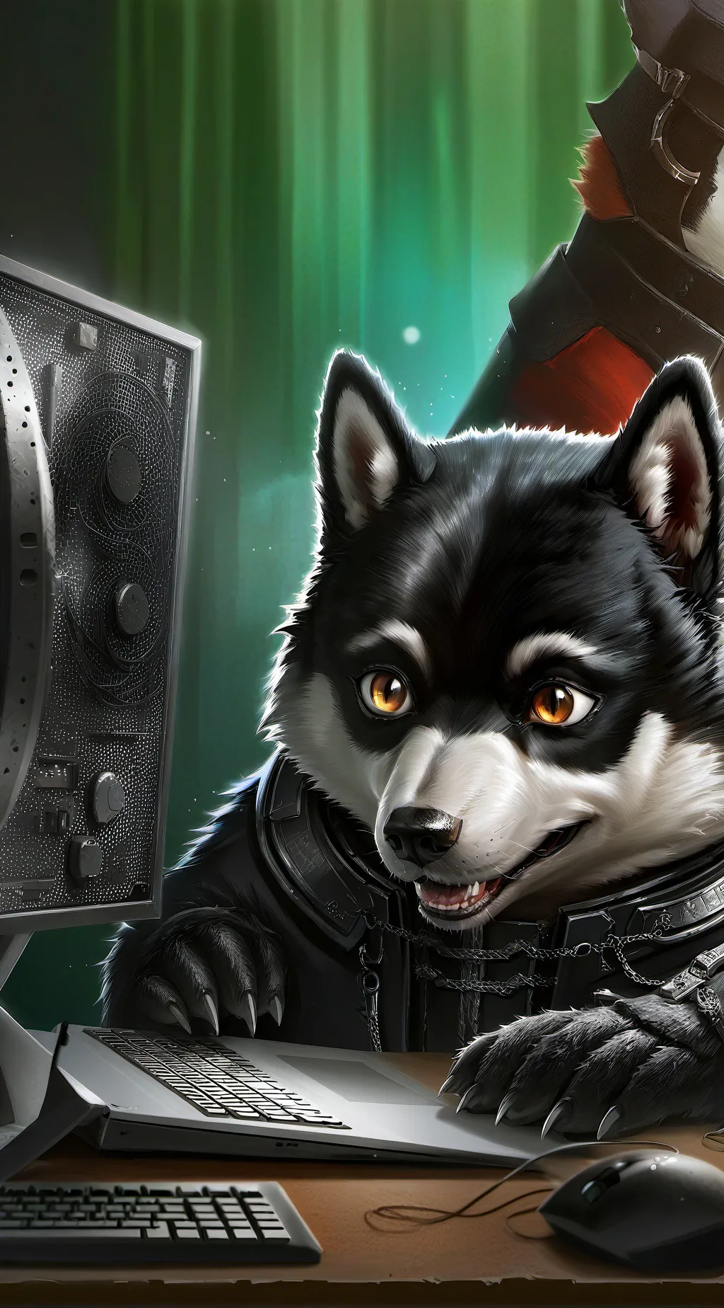 ai character: BitCrusher background