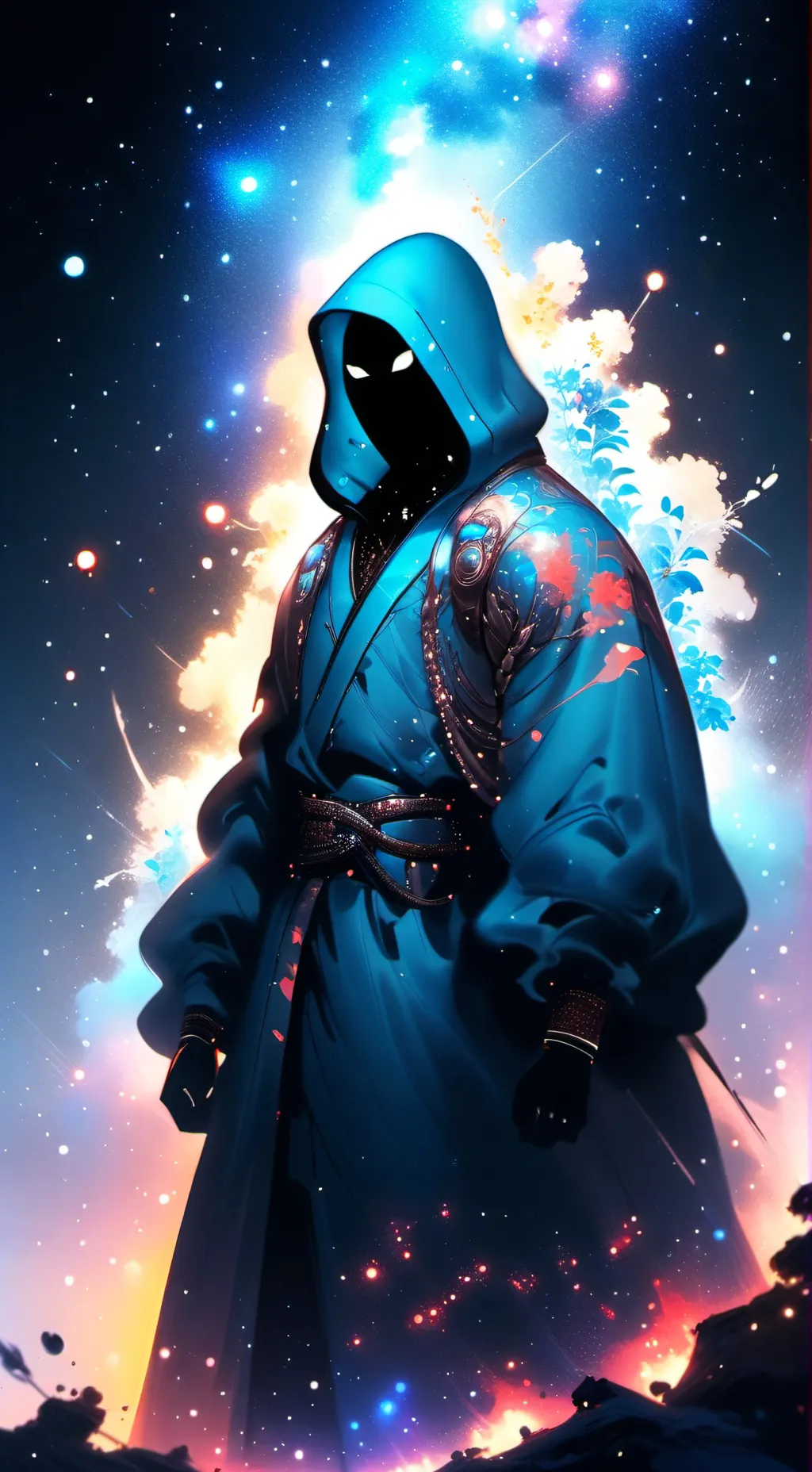 ai character: Galaxy background