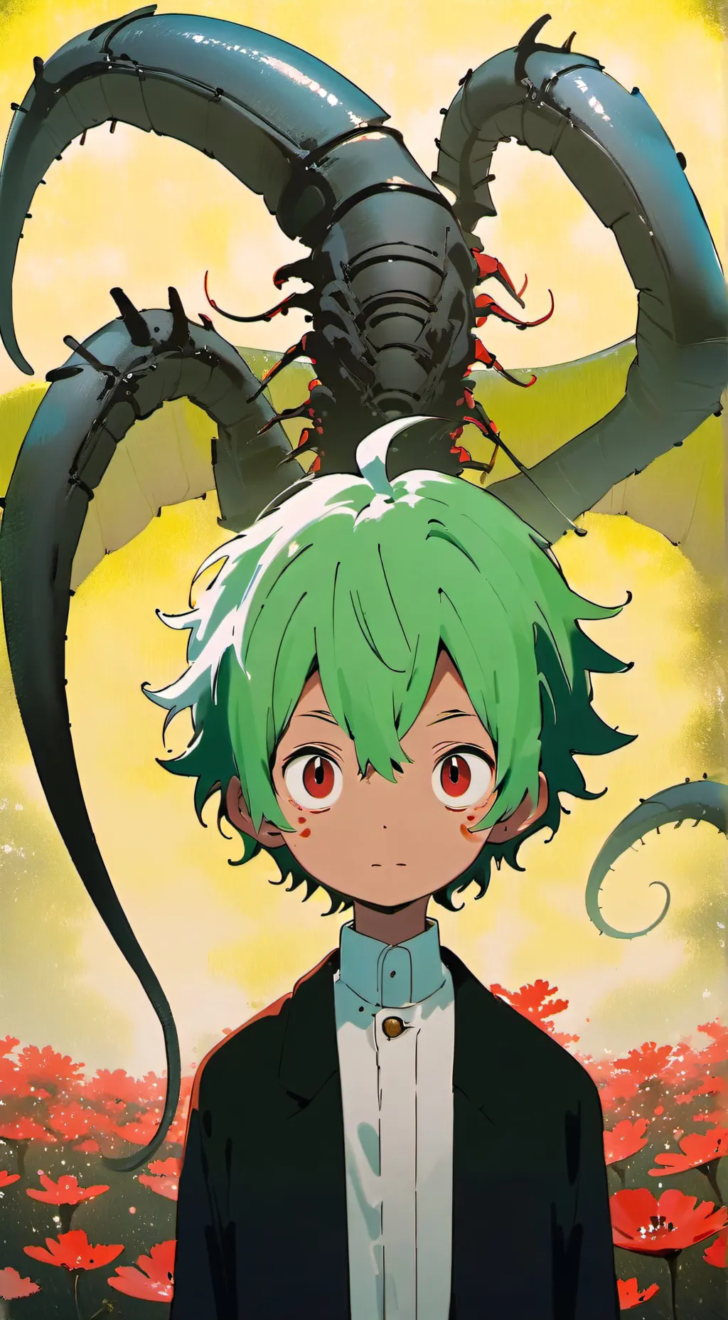 ai character: siren head background