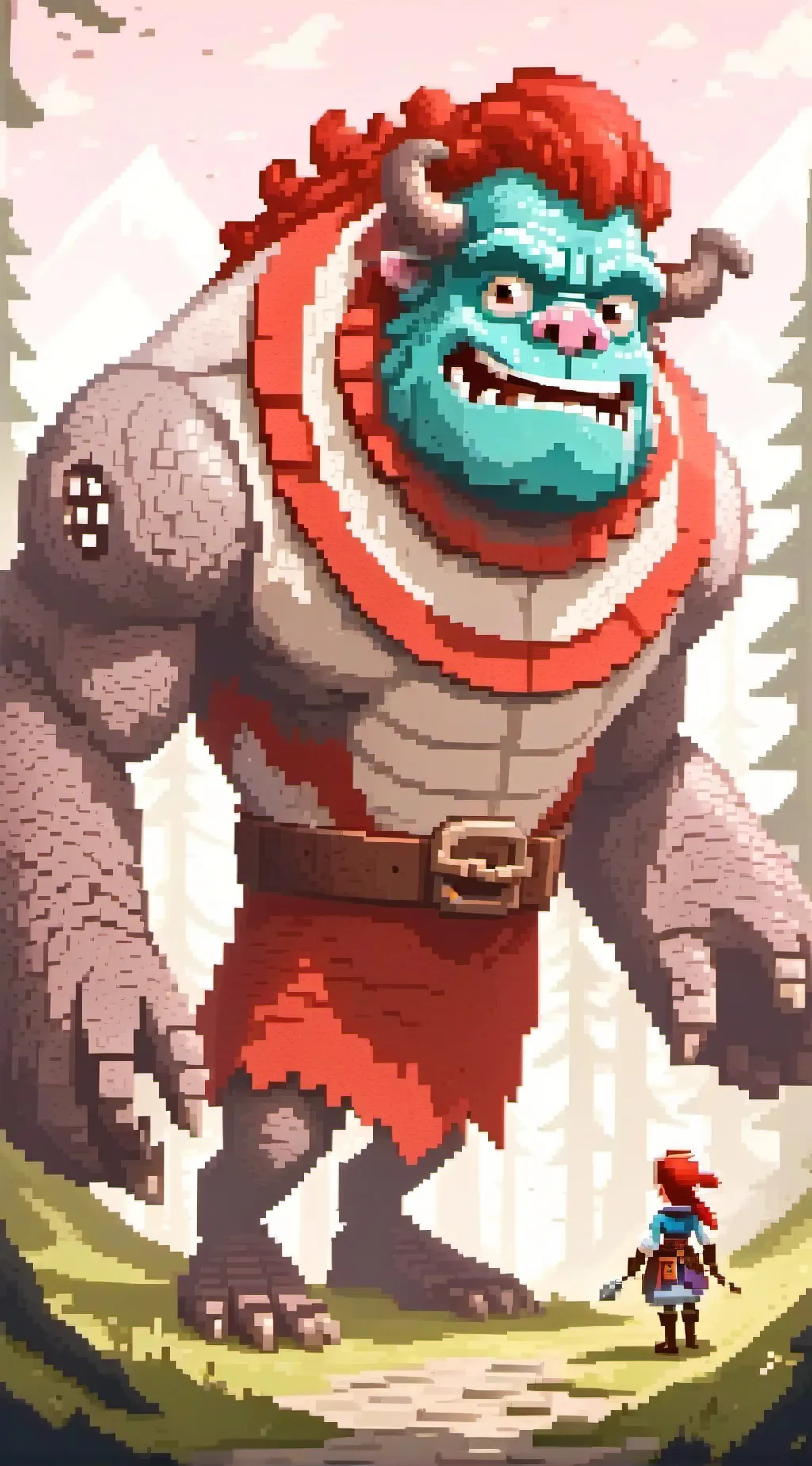 ai character: Fogo Montanha background