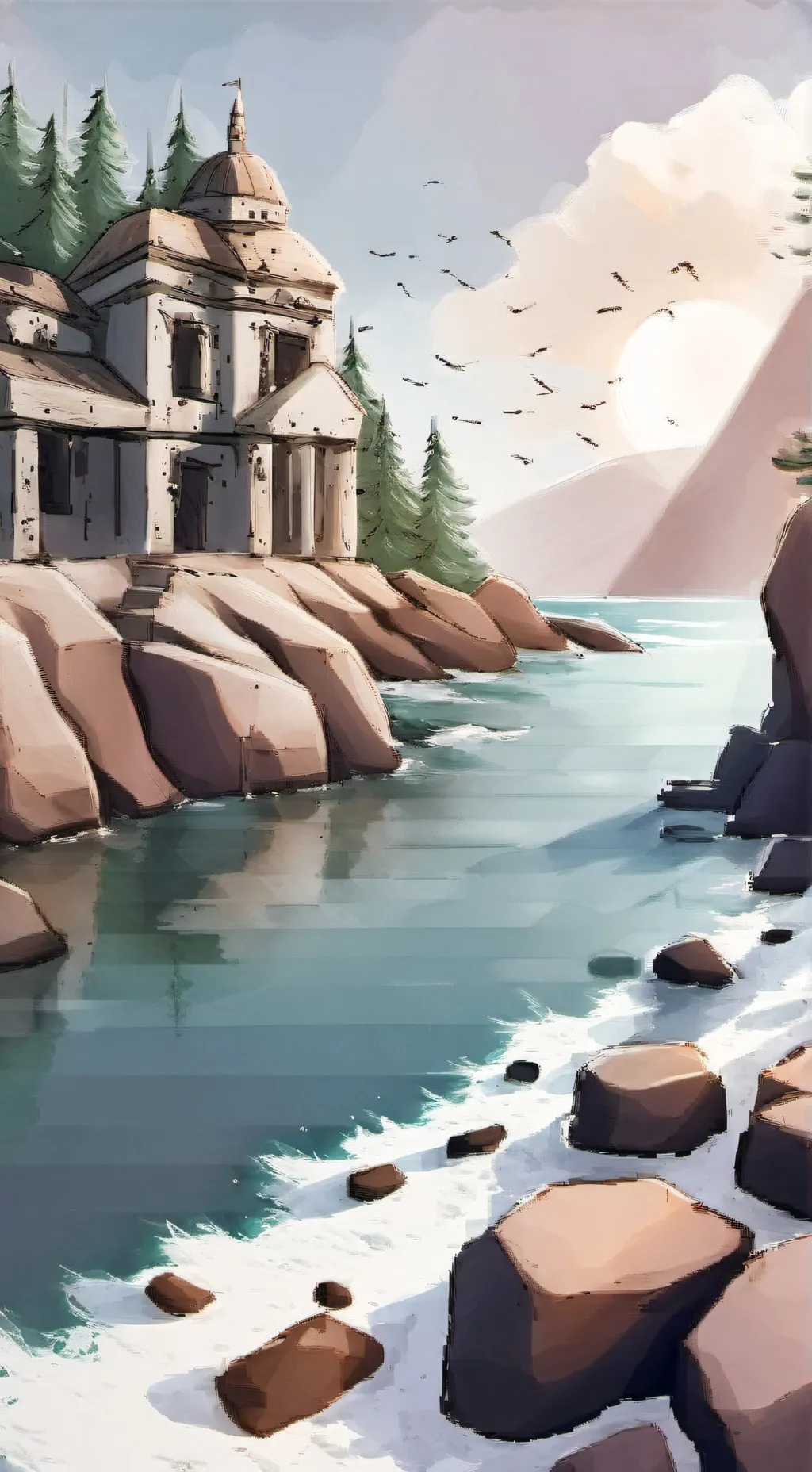 ai character: Squid game  background