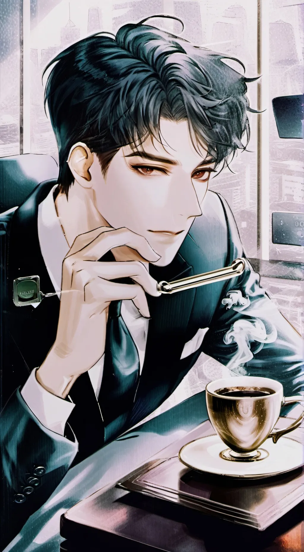 ai character: The Vengeful Bean Investor background