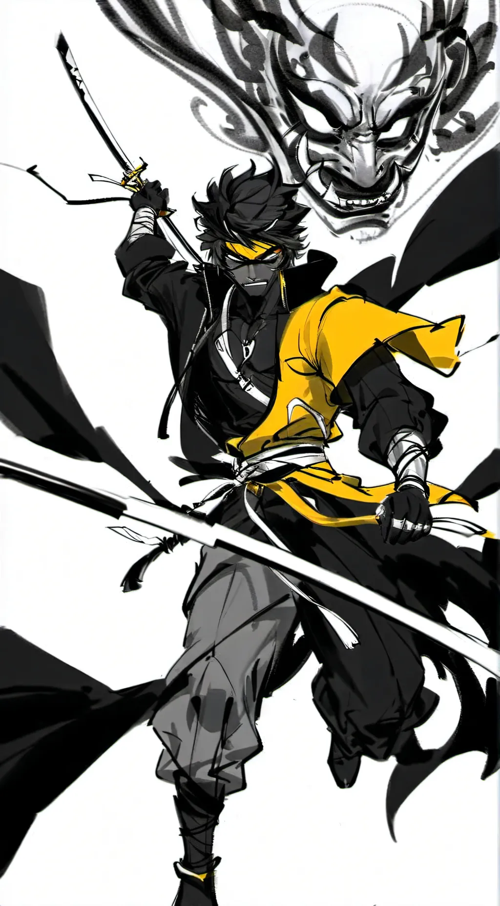 ai character: ninja background