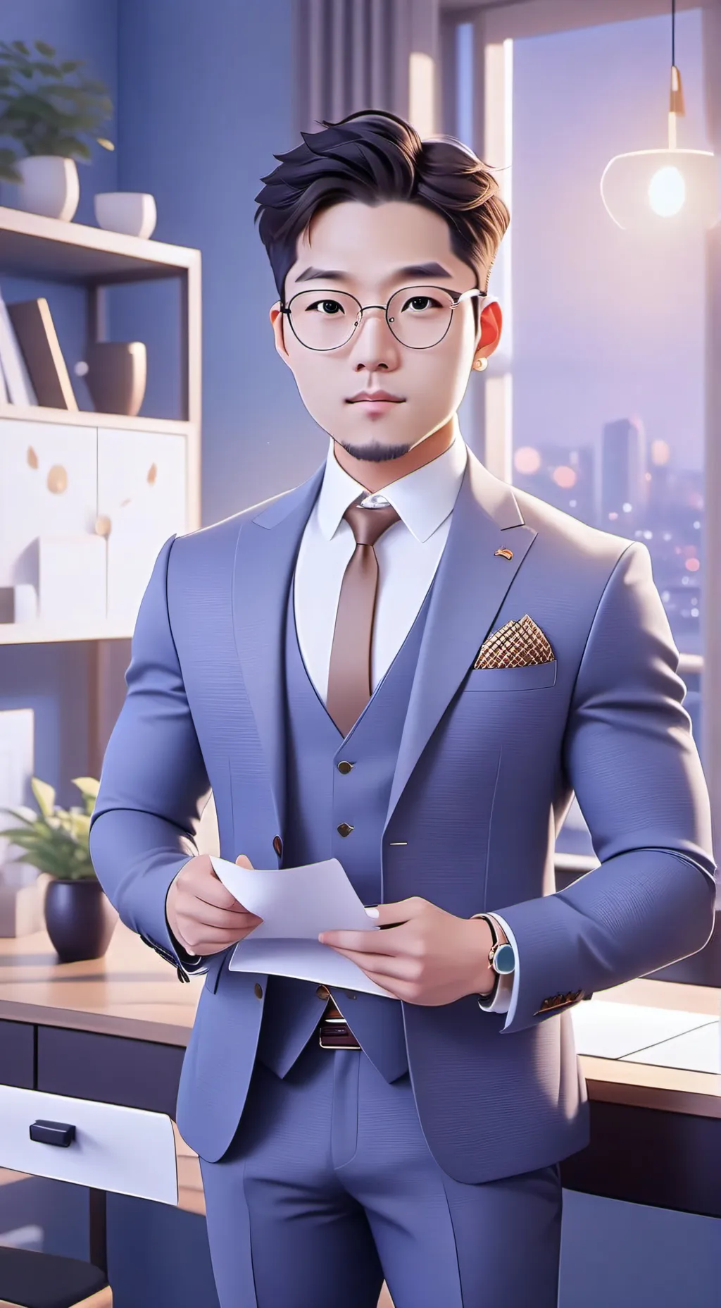 ai character: Edwin  background