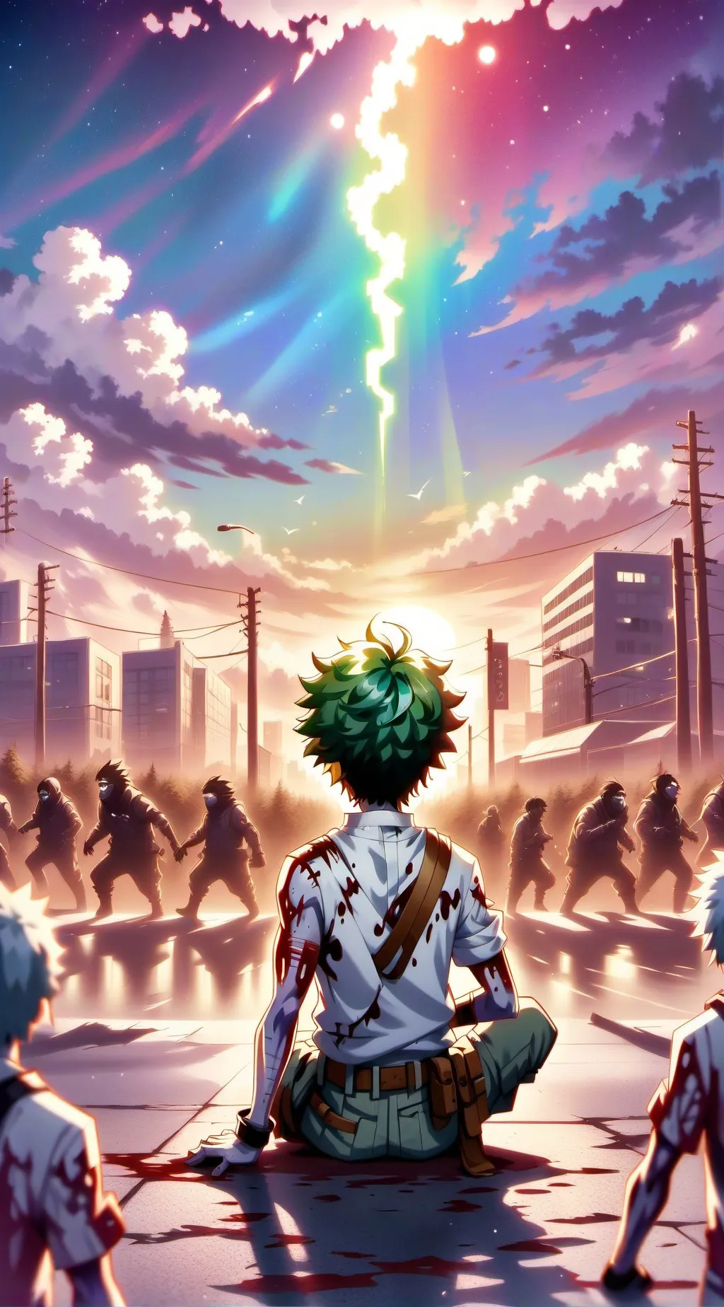 ai character: MHA apocalypse background