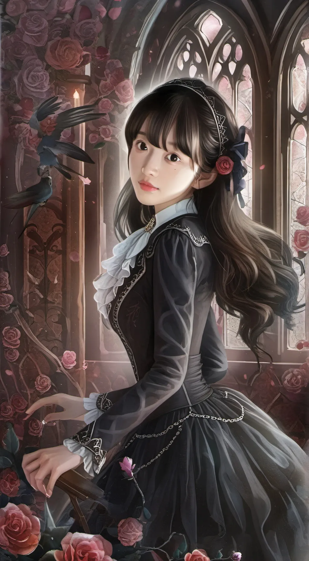 ai character: neon y tu background