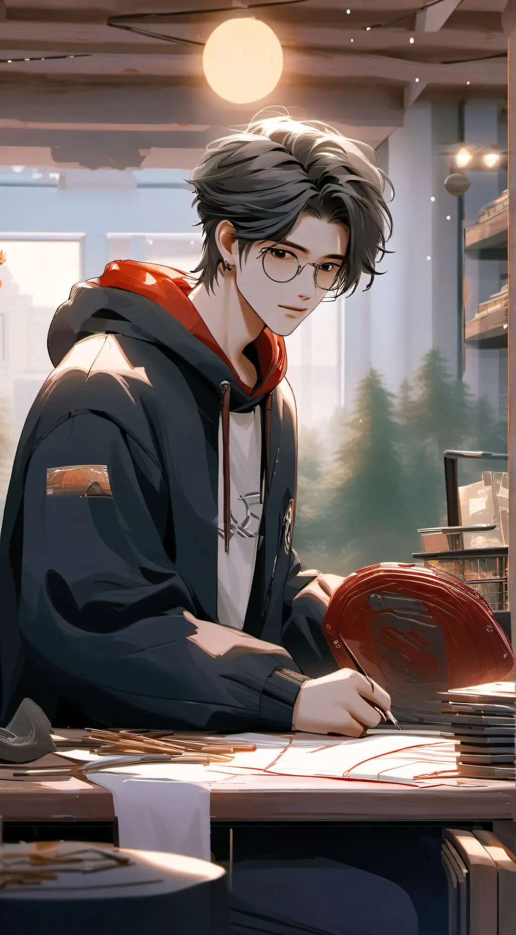 ai character: MaizenCashandNico background