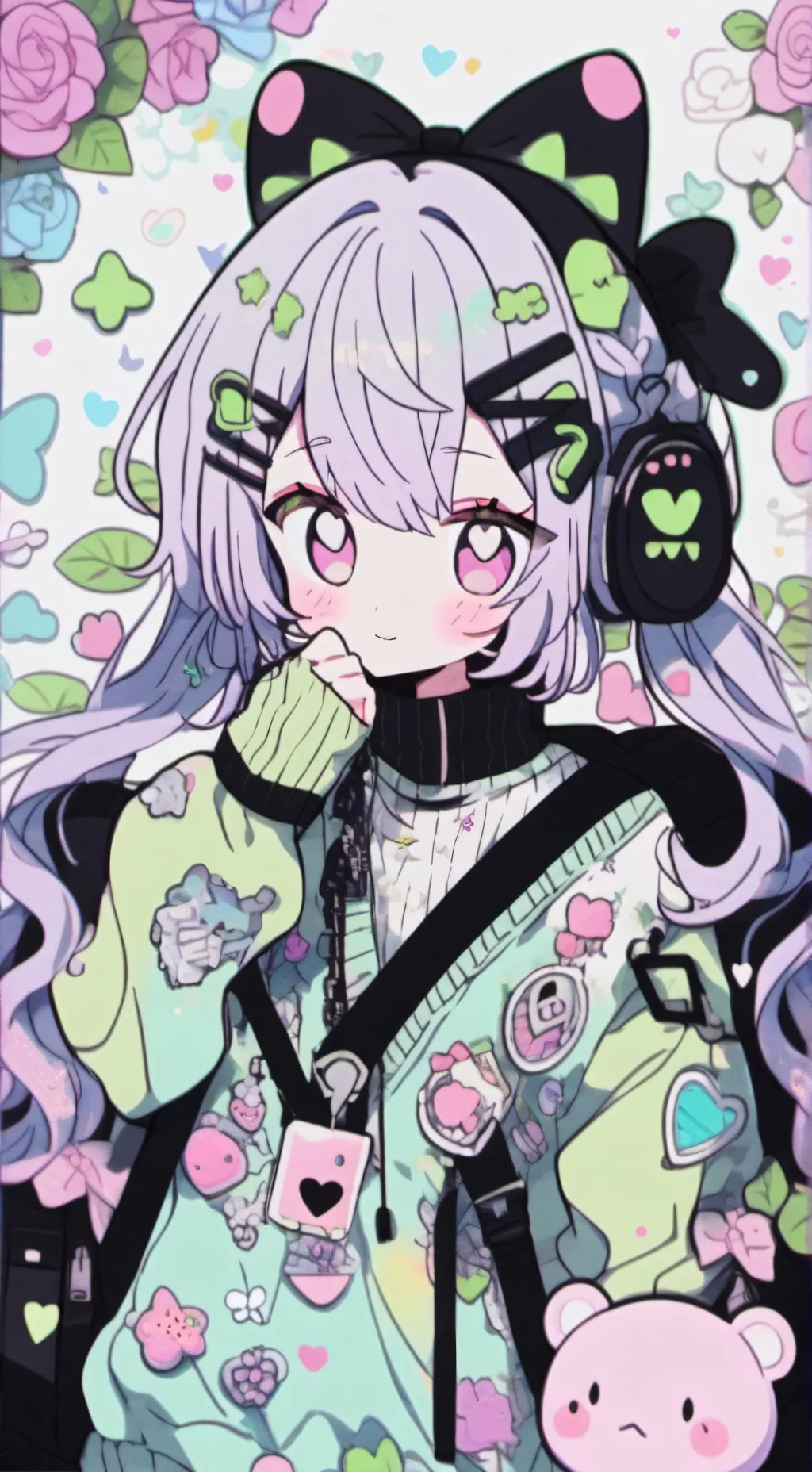 ai character: 3 follower thanks background